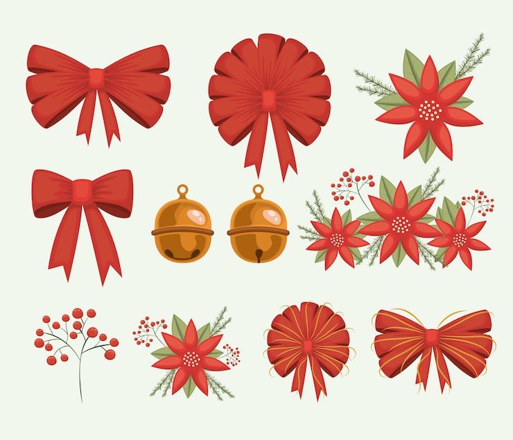 Vector conjunto de navidad