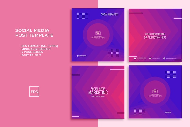conjunto de negocios de promoción de publicaciones en redes sociales