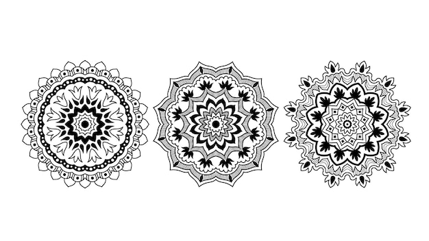 Conjunto negro mandala