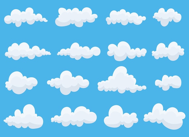 Conjunto de nubes aislado