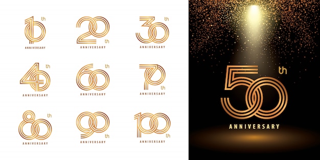 Conjunto de números de aniversario