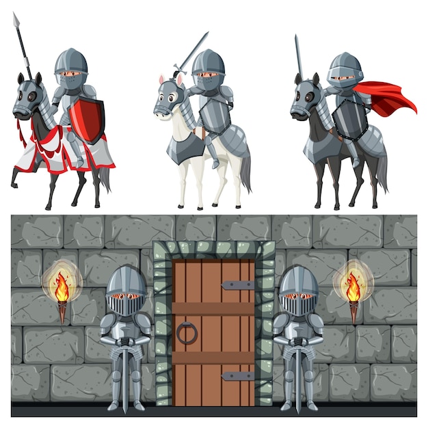 Conjunto de objeto medieval