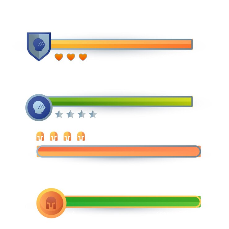 Vector conjunto de objetos vectoriales de arte de píxeles minimalistas aislados botones de juego de píxels juego de video nostálgico pixe