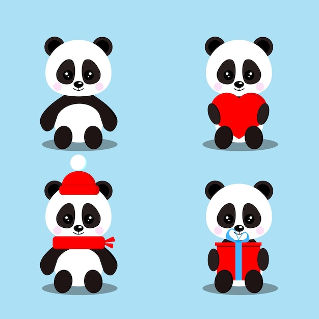 Lindo Dibujo De Cara De Panda Rojo De Dibujos Animados. Icono De Kawaii,  Ilustración De Imágenes Prediseñadas Vectoriales. Ilustraciones svg,  vectoriales, clip art vectorizado libre de derechos. Image 184032654