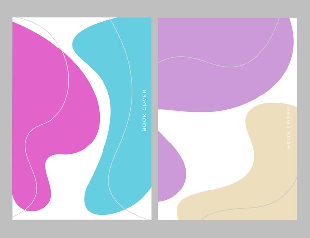 Conjunto de páginas de portada abstractas