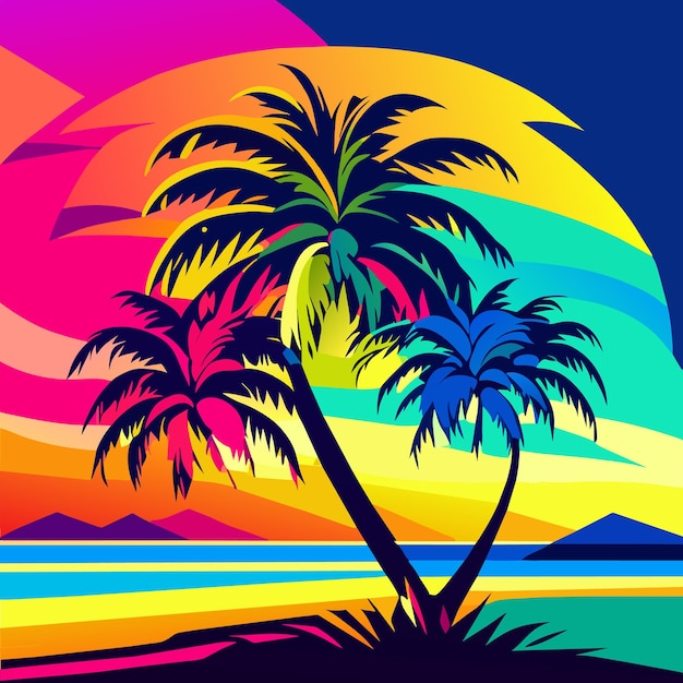 Conjunto de palmera