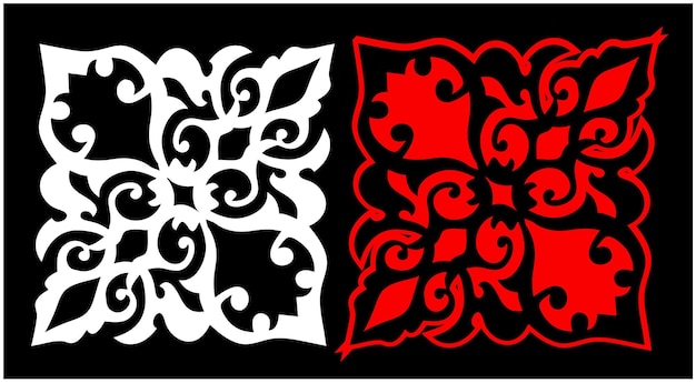 Conjunto de paneles decorativos de pared, diseño Jali, patrón CNC, corte por láser, enrutador, corte CNC