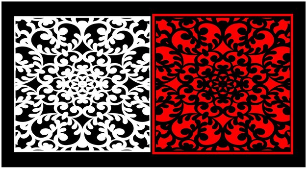 Conjunto de paneles de pared decorativos Diseño Jali CNC patrón de corte por láser enrutador CNCcutting