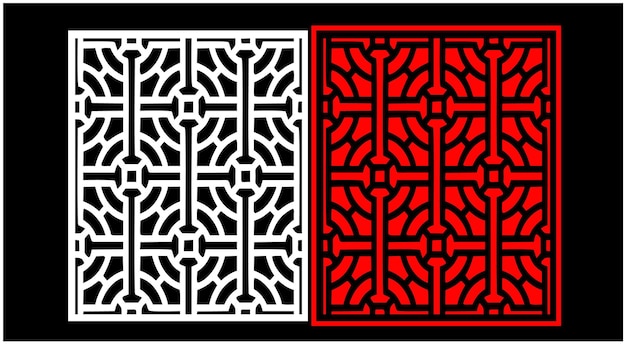 Conjunto de paneles de pared decorativos Diseño Jali CNC patrón de corte por láser enrutador CNCcutting