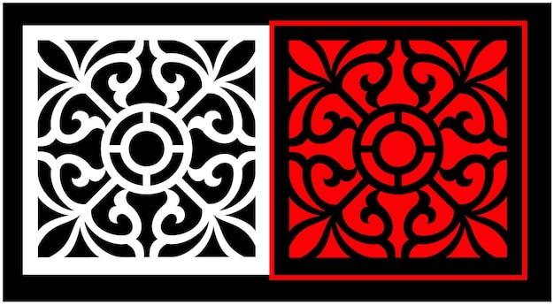 Conjunto de paneles de pared decorativos Diseño Jali CNC patrón de corte por láser enrutador CNCcutting
