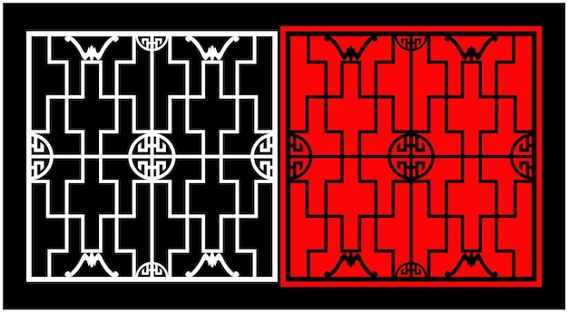 Conjunto de paneles de pared decorativos Diseño Jali CNC patrón de corte por láser enrutador CNCcutting