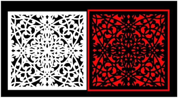 Conjunto de paneles de pared decorativos Diseño Jali CNC patrón de corte por láser enrutador CNCcutting