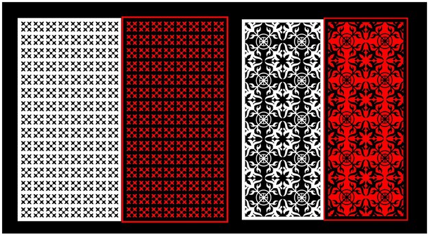 Conjunto de paneles de pared decorativos Diseño Jali CNC patrón de corte por láser enrutador CNCcutting