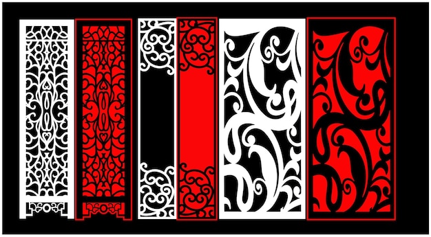 Conjunto de paneles de pared decorativos Diseño Jali CNC patrón de corte por láser enrutador CNCcutting