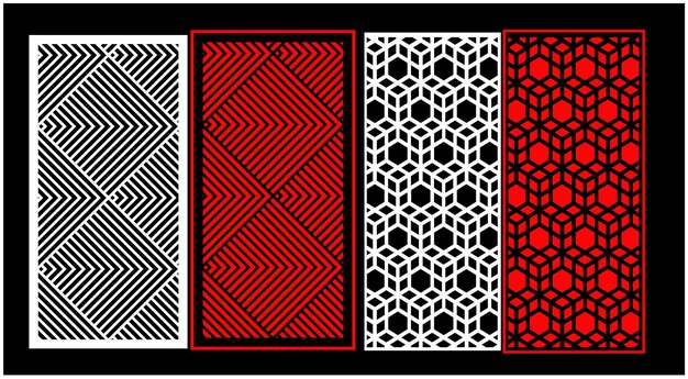 Conjunto de paneles de pared decorativos Diseño Jali CNC patrón de corte por láser enrutador CNCcutting