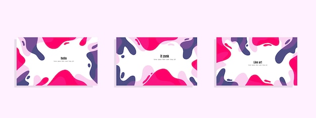 conjunto de paquetes de vectores de fondo abstracto