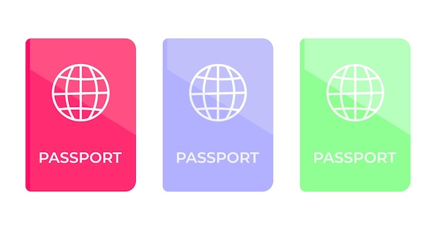 Conjunto de pasaportes
