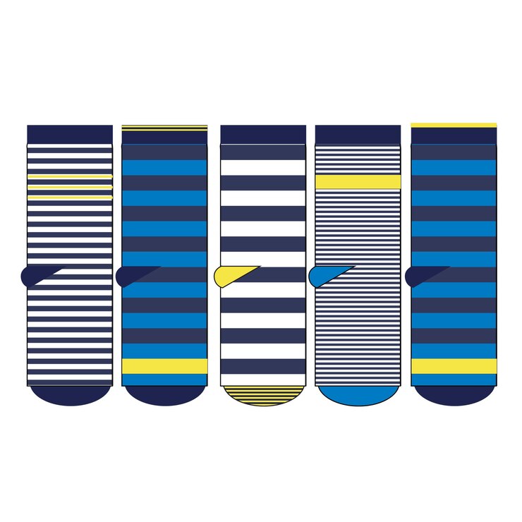 Vector conjunto de patrón de calcetines. ilustraciones aislar calcetín con patrón de color