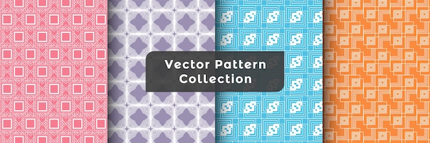 Vector conjunto de patrón de línea simple