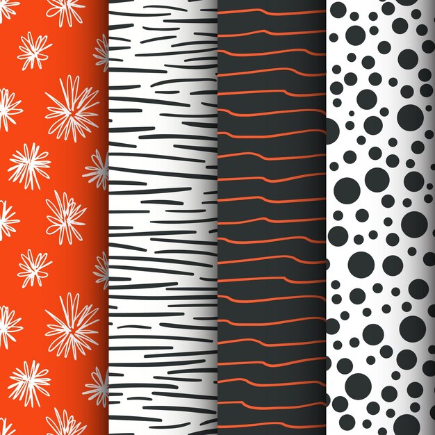 Conjunto de patrones abstractos sin costura