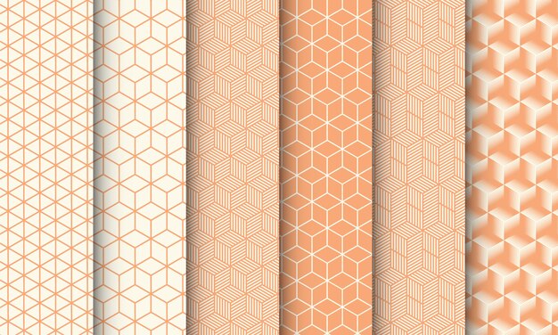 Conjunto de patrones abstractos vectoriales