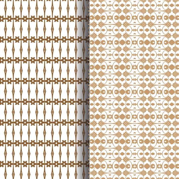 Conjunto de patrones árabes vector