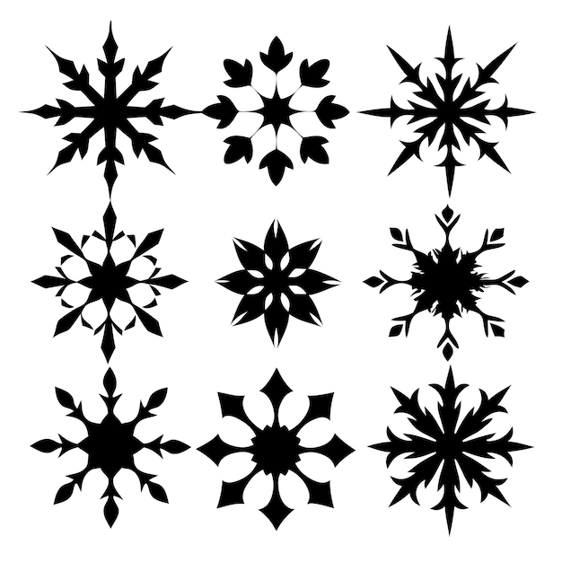 conjunto de patrones caligráficos simétricos ilustración en blanco y negro