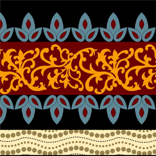 un conjunto de patrones coloridos con diferentes diseños