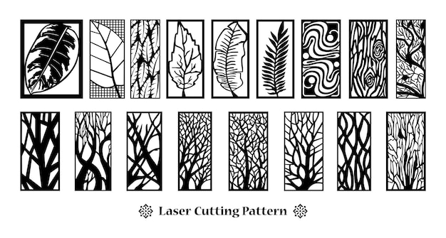 Vector un conjunto de patrones de corte por láser