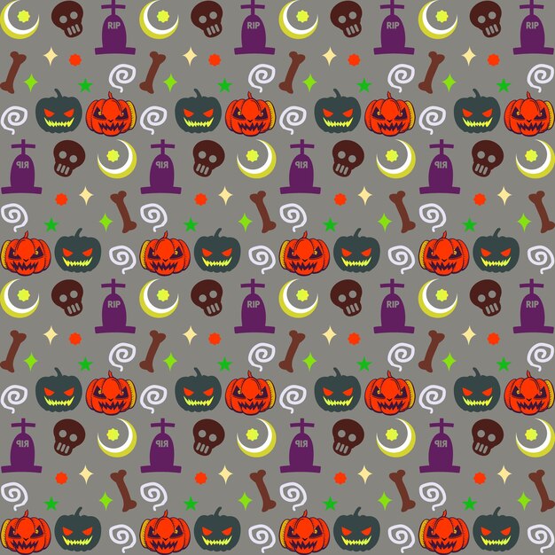 Conjunto de patrones sin fisuras de Halloween