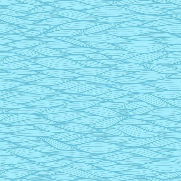 Conjunto de patrones sin fisuras de líneas onduladas abstractas Floral orgánico como ilustración vectorial