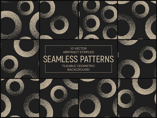 Conjunto de patrones sin fisuras punteadas abstractos