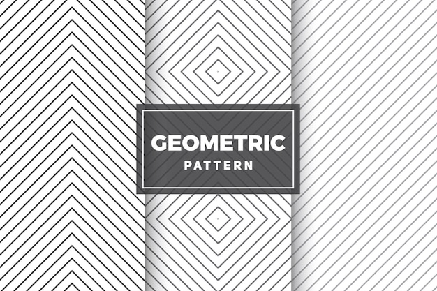 Vector conjunto de patrones geométricos. diseños simples y minimalistas.