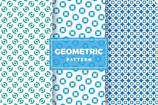Conjunto de patrones geométricos. Diseños simples y minimalistas