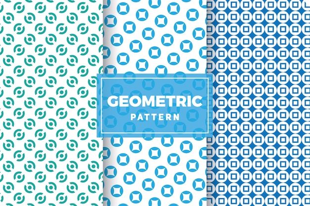 Conjunto de patrones geométricos. diseños simples y minimalistas