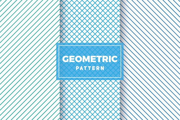 Vector conjunto de patrones geométricos. diseños simples y minimalistas