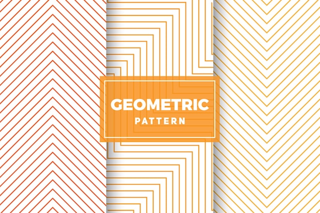 Vector conjunto de patrones geométricos. diseños simples y minimalistas