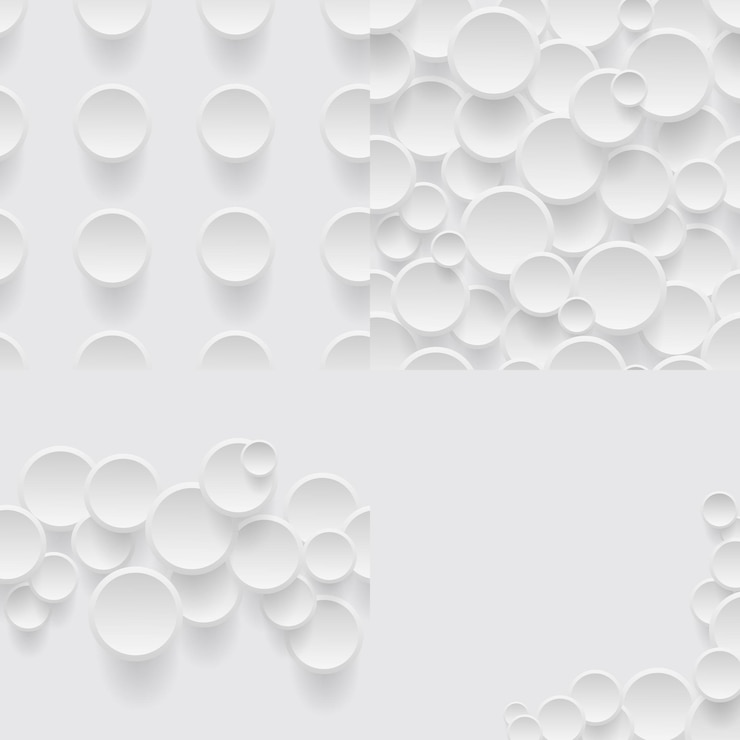 Vector un conjunto de patrones geométricos y fondosfondos grises 3d