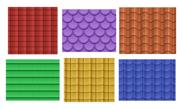 Vector conjunto de patrones de pizarra de techo
