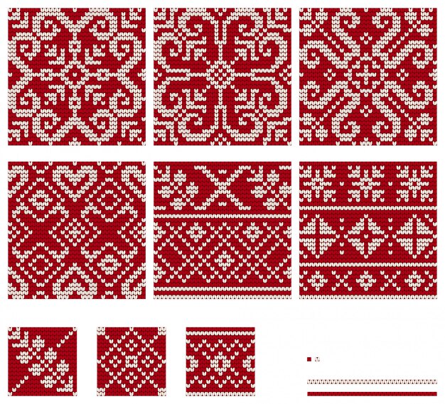 Conjunto de patrones que hacen punto de la estrella báltica, vector patrones inconsútiles