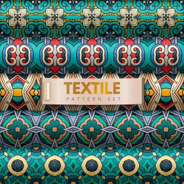 Conjunto de patrones textiles