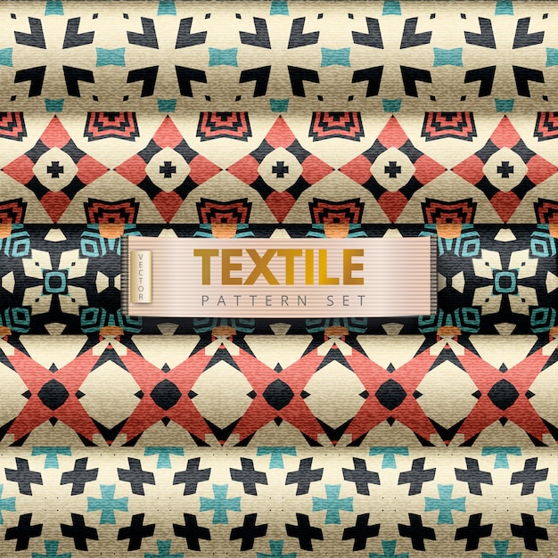 Conjunto de patrones textiles