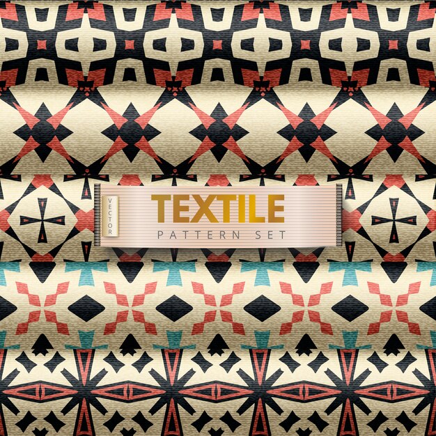 Conjunto de patrones textiles
