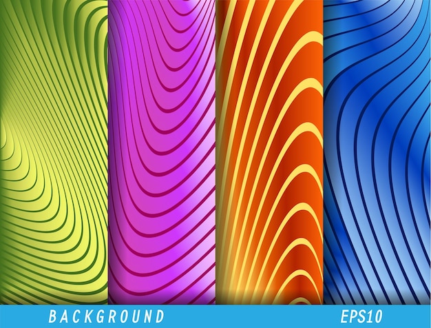 Conjunto de patrones vectoriales abstractos para una amplia gama de aplicaciones fondos pancartas carteles texturas impresiones y diseño temático Ilustración vectorial