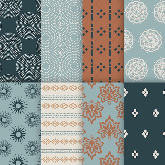 Conjunto de patrones vectoriales boho