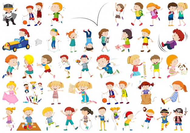 Conjunto de personajes de personas.