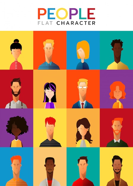 Vector conjunto de personas de negocios