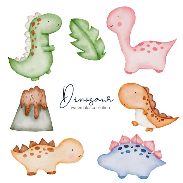 Conjunto de piezas separadas y unir para ropa hermosa, artículos para bebés y juguetes en estilo de colores de agua, ilustración de acuarela