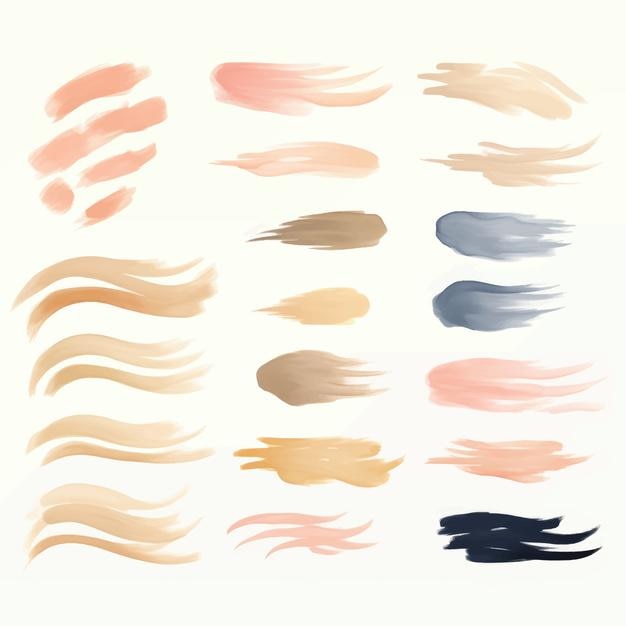 Conjunto de pinceladas pincel de pintura vectorial cajas texturas fondos para el texto