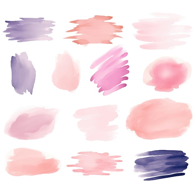 Conjunto de pinceladas pincel de pintura vectorial cajas texturas fondos para el texto